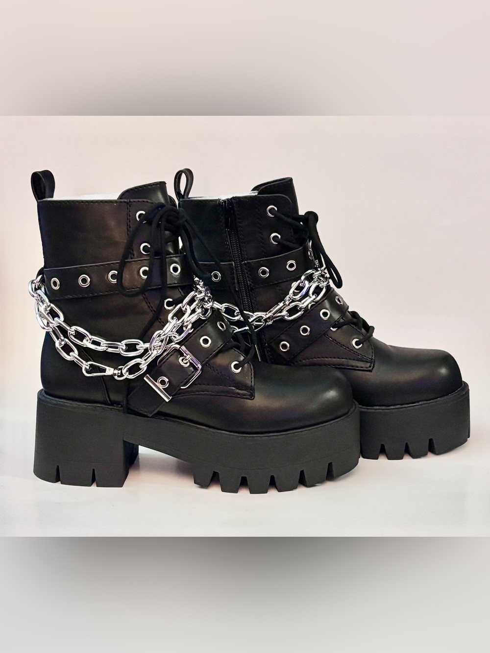 Current Mood Bad Girl Blues Platform Boots